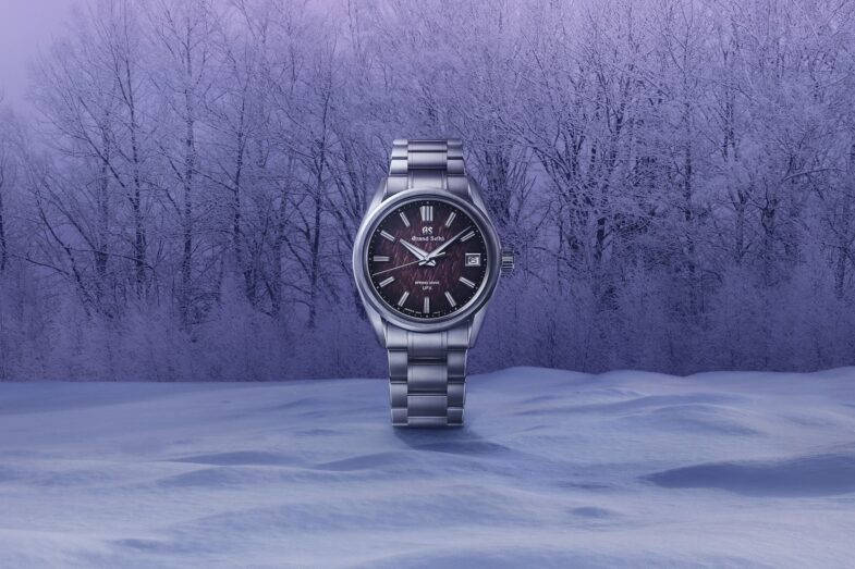 Grand Seiko Evolution 9 Spring Drive UFA Limited Edition SLGB005 "Shinshu Ice Forest" – фиолетовый рассвет