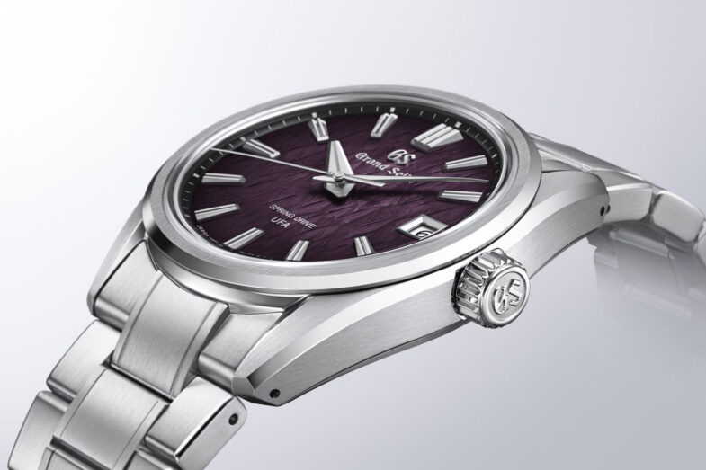 Grand Seiko Evolution 9 Spring Drive UFA Limited Edition SLGB005 "Shinshu Ice Forest" – фиолетовый рассвет