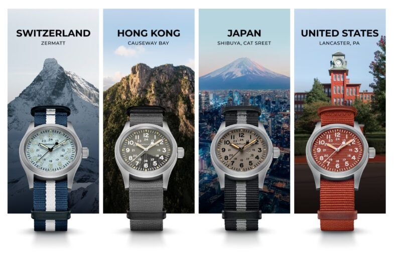 Hamilton Khaki Field Mechanical Special Editions – четыре города, четыре настроения