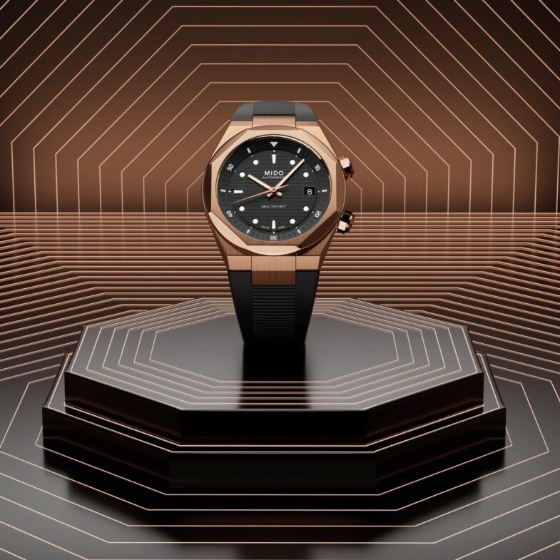 Mido Multifort 8 Two Crowns Rose Gold PVD