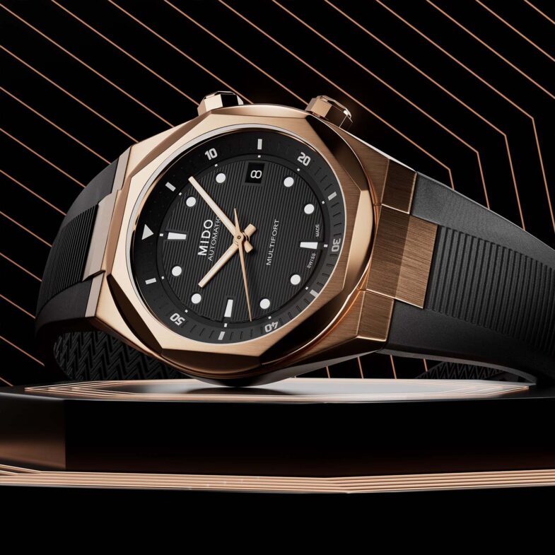 Mido Multifort 8 Two Crowns Rose Gold PVD