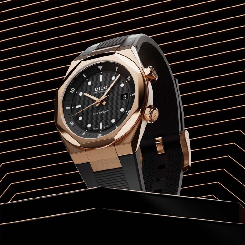 Mido Multifort 8 Two Crowns Rose Gold PVD