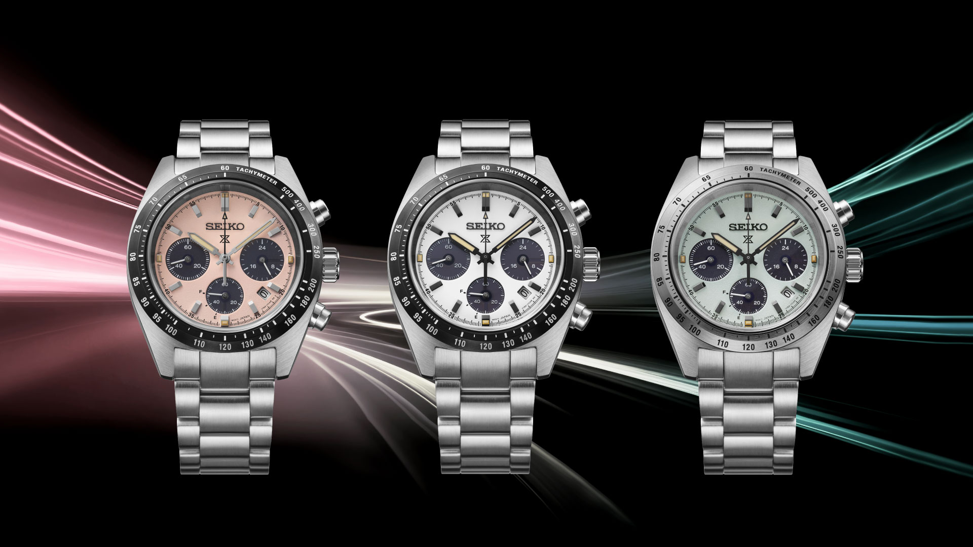 Свежие оттенки линейки Seiko Speedtimer Solar Quartz Chronograph