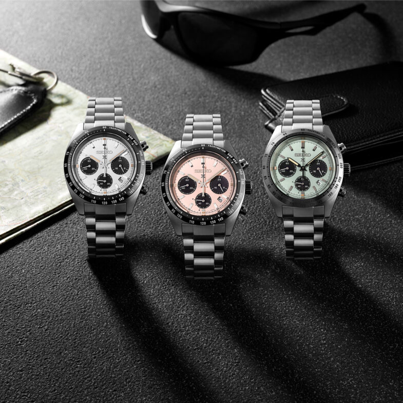 Свежие оттенки линейки Seiko Speedtimer Solar Quartz Chronograph