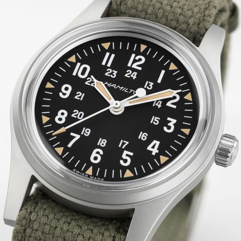 Современное переиздание редких военных часов Hamilton