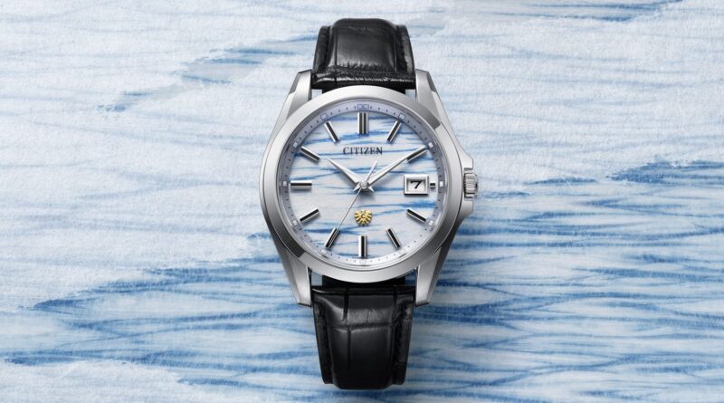 The Citizen Eco-Drive Indigo Washi Paper AQ4090-08A — Утренний туман цвета индиго