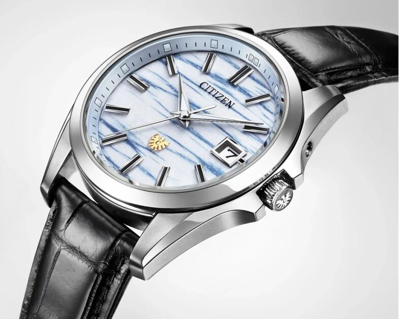 The Citizen Eco-Drive Indigo Washi Paper AQ4090-08A — Утренний туман цвета индиго