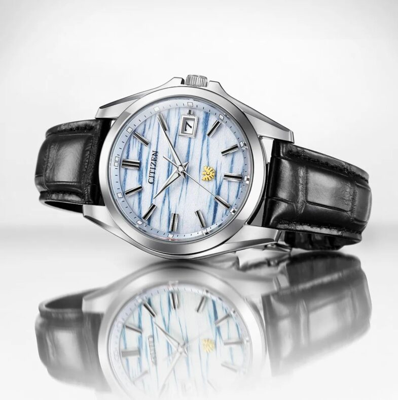 The Citizen Eco-Drive Indigo Washi Paper AQ4090-08A — Утренний туман цвета индиго