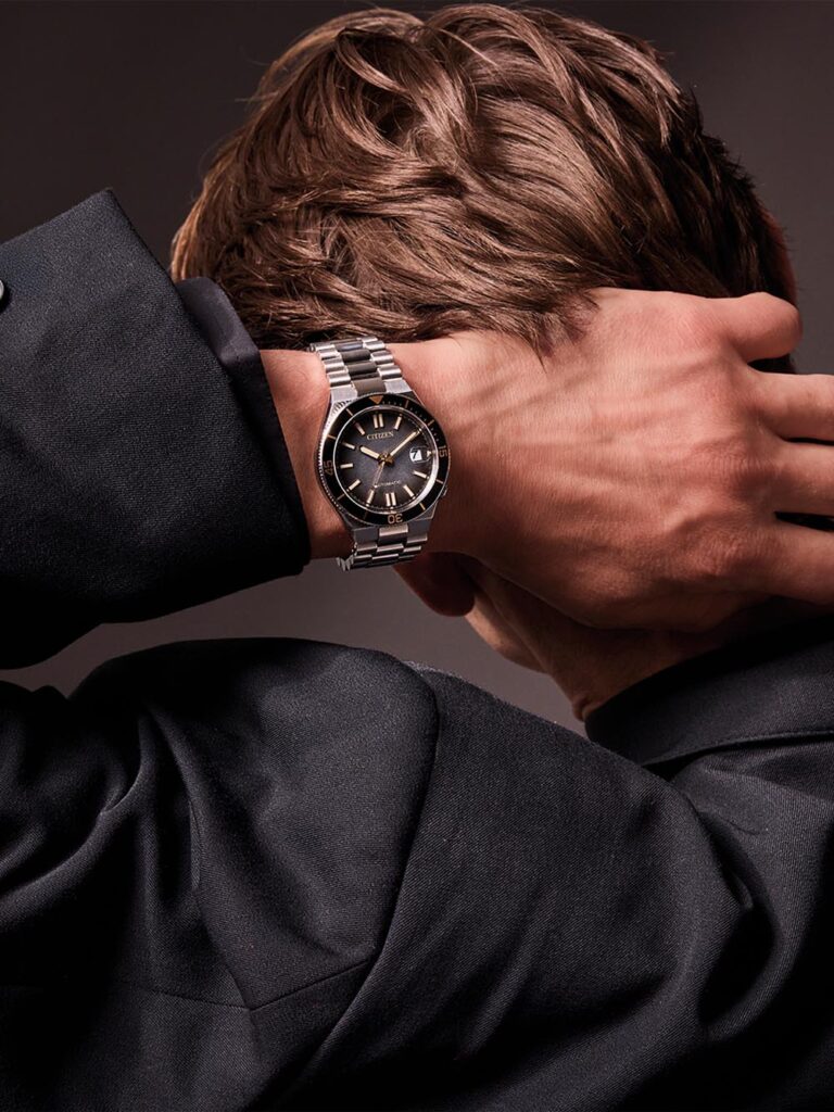 Citizen Tsuyosa Shore Timeslip NJ0238-57E — винтажное настроение и теплые золотые акценты