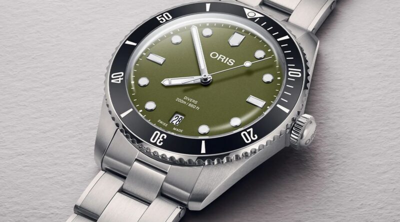 Милитари мотивы Oris Divers Date