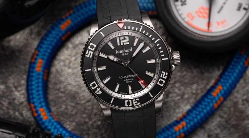 Hanhart Aquasphere Matte Black — Монохромная дайверская классика