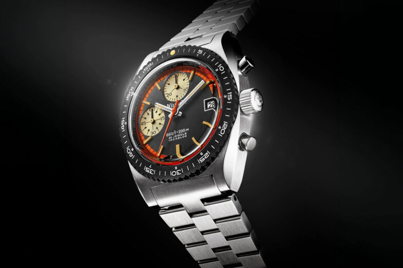 Nivada Grenchen Autochron Automatic Orange