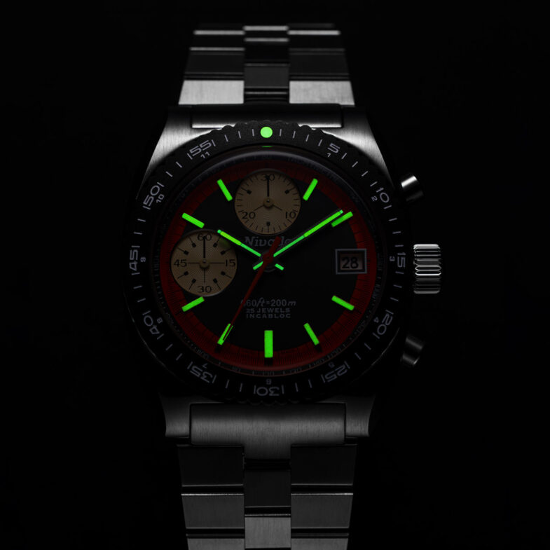 Nivada Grenchen Autochron Automatic Orange