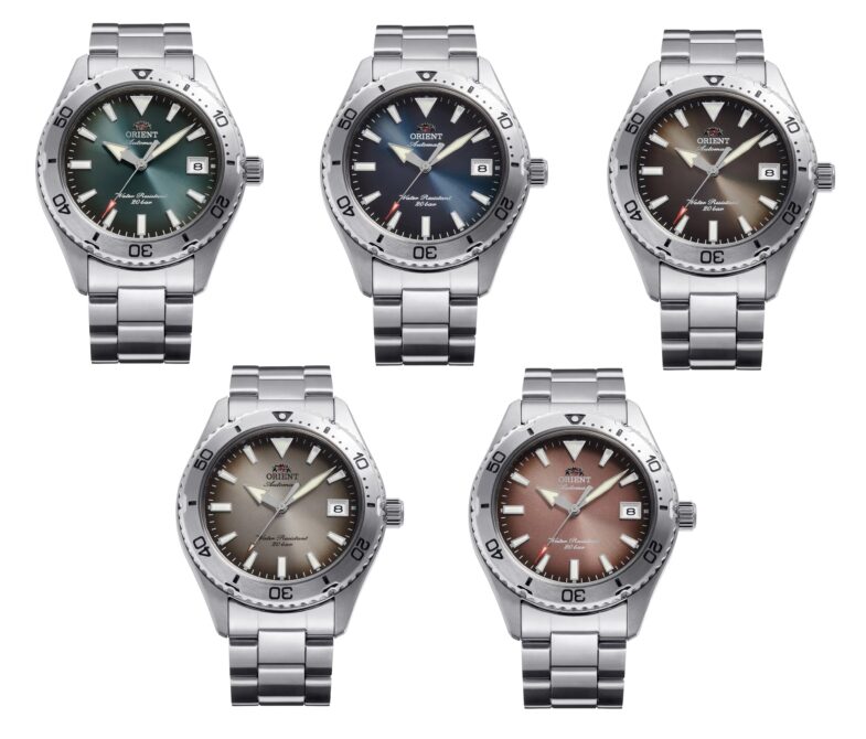Orient Mako 40 — пять новых градиентных оттенков популярной спортивной коллекции