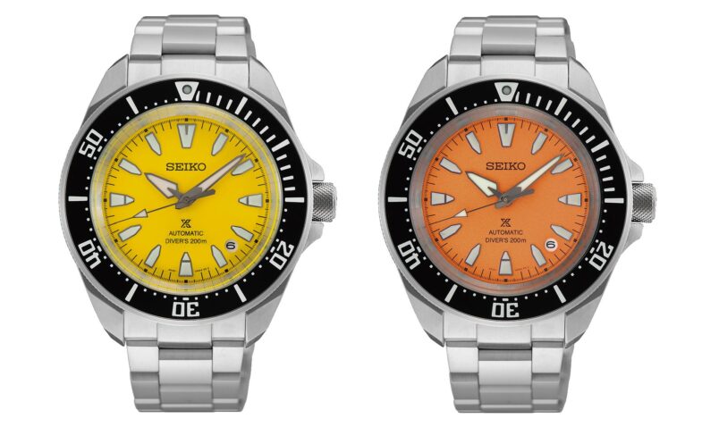 Seiko Prospex HBB003K и HBB004K — закат над морским побережьем